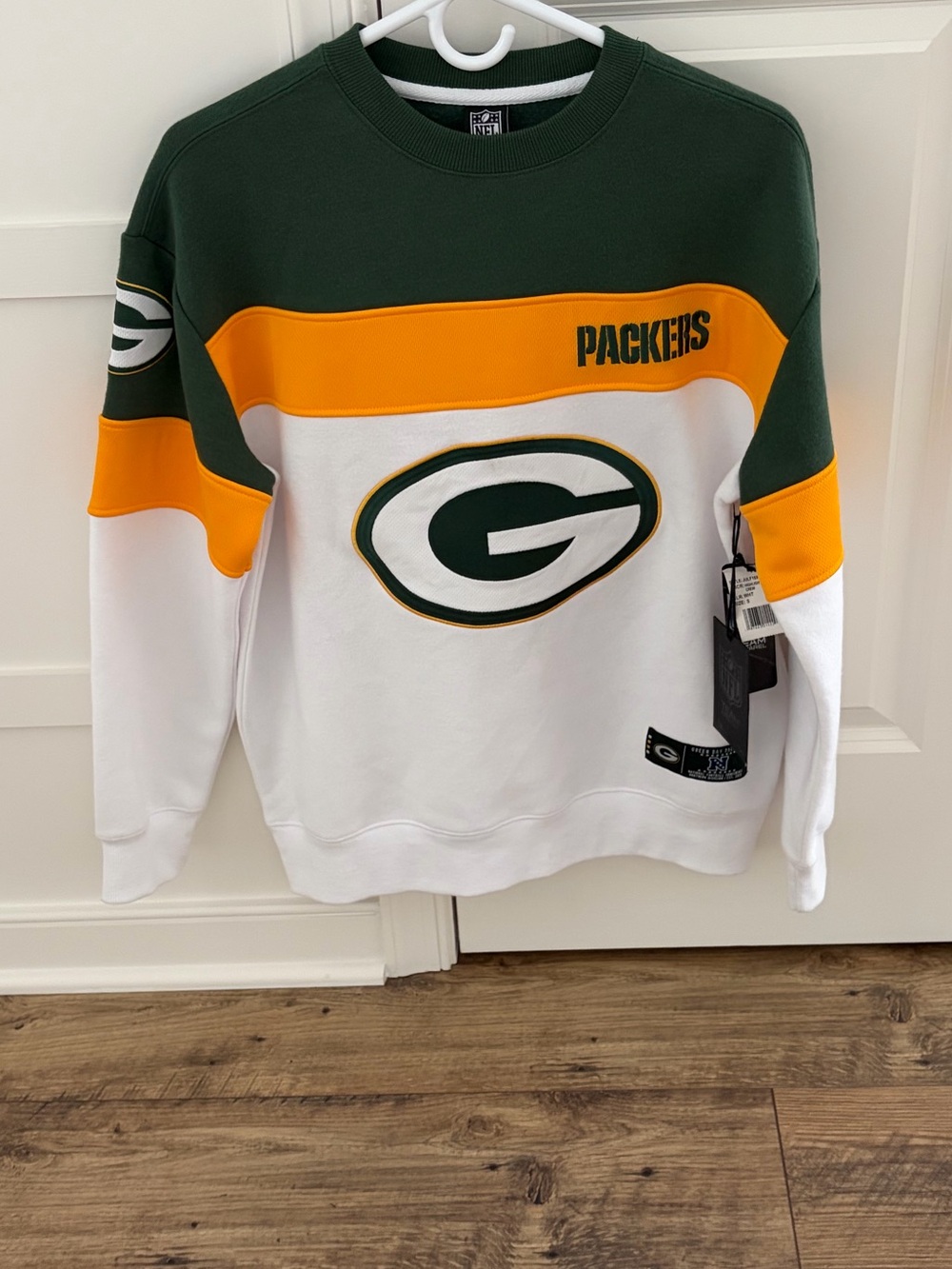 🏈 NWT NFL Green Bay Packers Highlight Crew Sweatshirt Women’s Sz: S